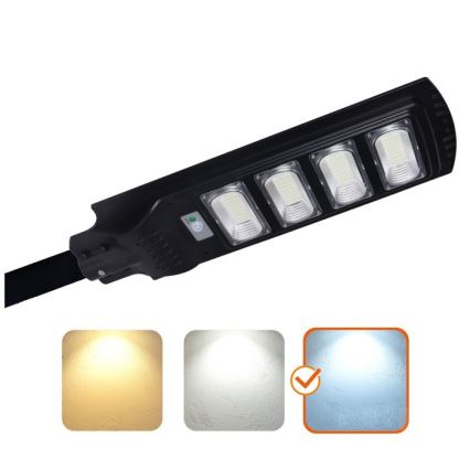 LED-dimbar solcellsdriven gatlampa med sensor URBI LED/11W/3,2V 6500K 15000 mAh IP54 + fjärrkontroll