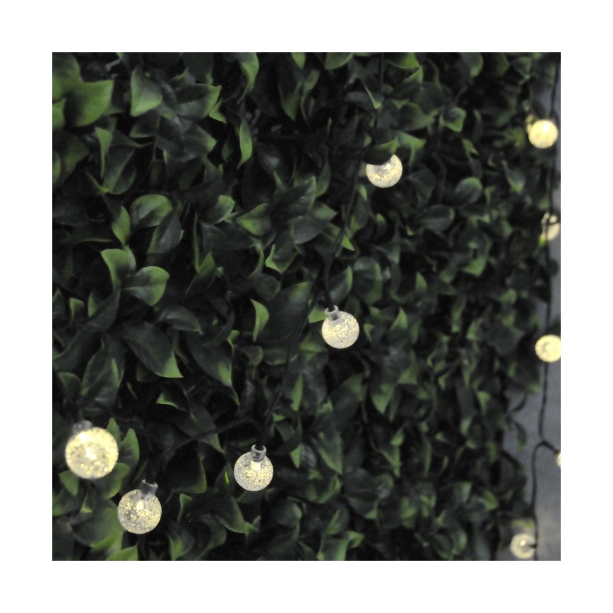 LED solkedja  30xLED/8 funktioner 4,9m IP44 varm vit
