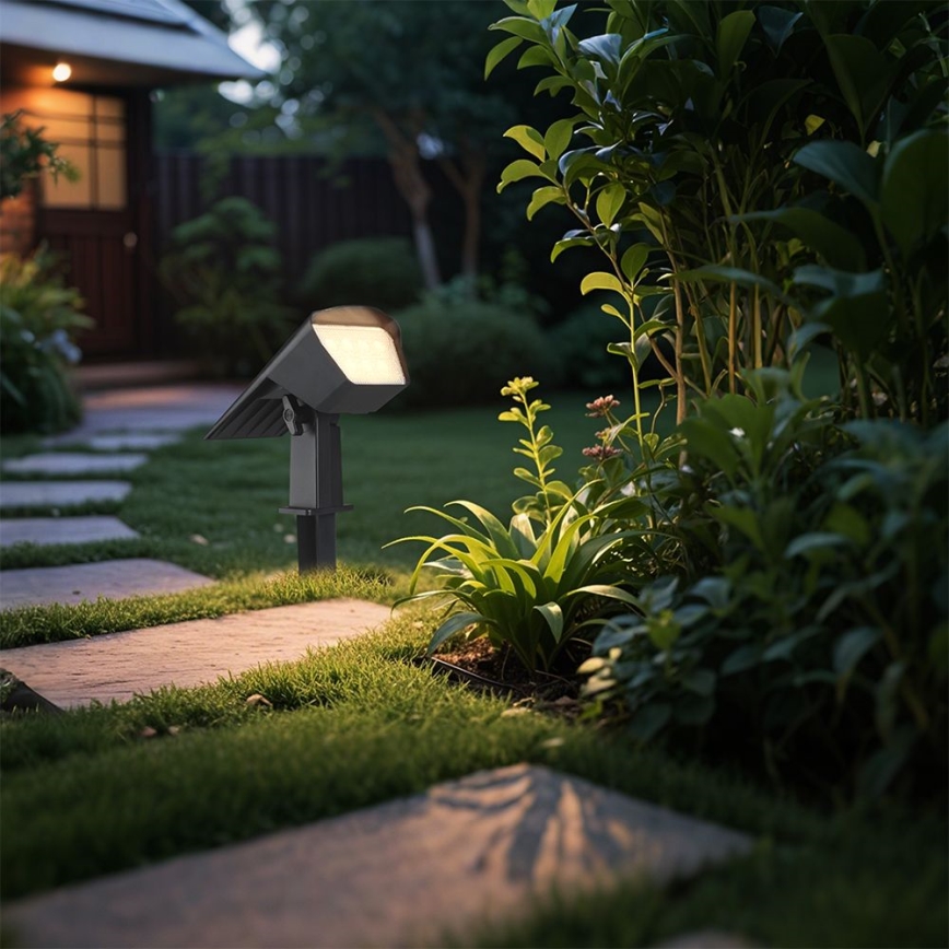 LED solcellslampa 2-i-1 LED/1,3W/3,7V 3000/4000/6400K IP65 1200 mAh