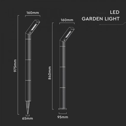 LED solcellslampa 2 i 1 LED/1,5W/3,7V IP65 1500 mAh