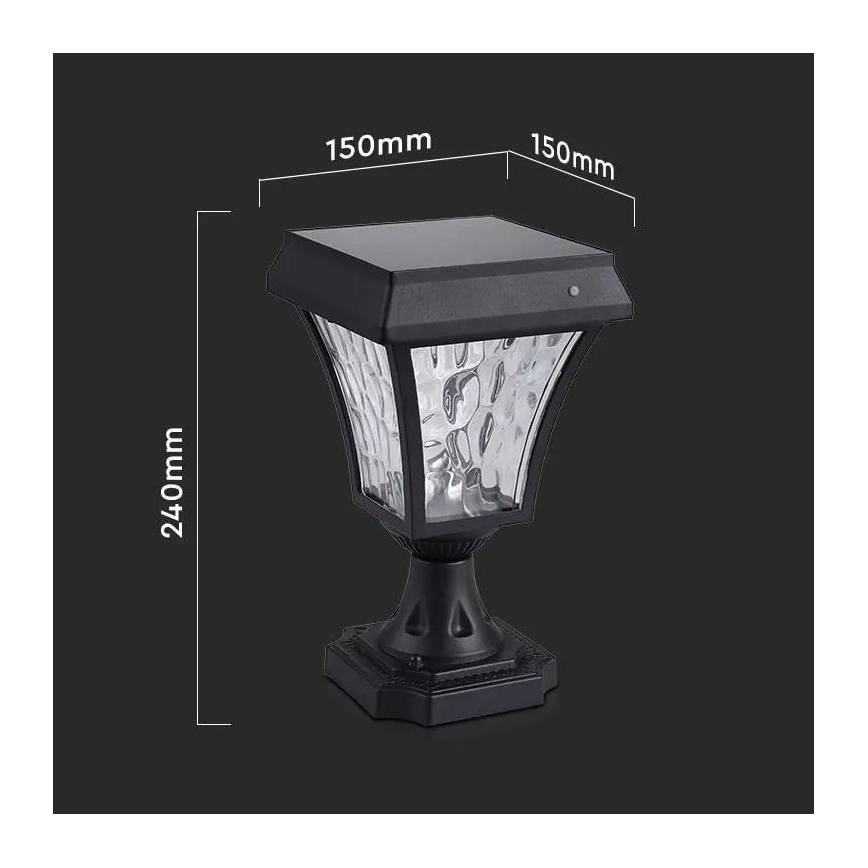 LED solcellslampa 3i1 LED/2W/5,5V 3000K/6000K IP65 2200 mAh