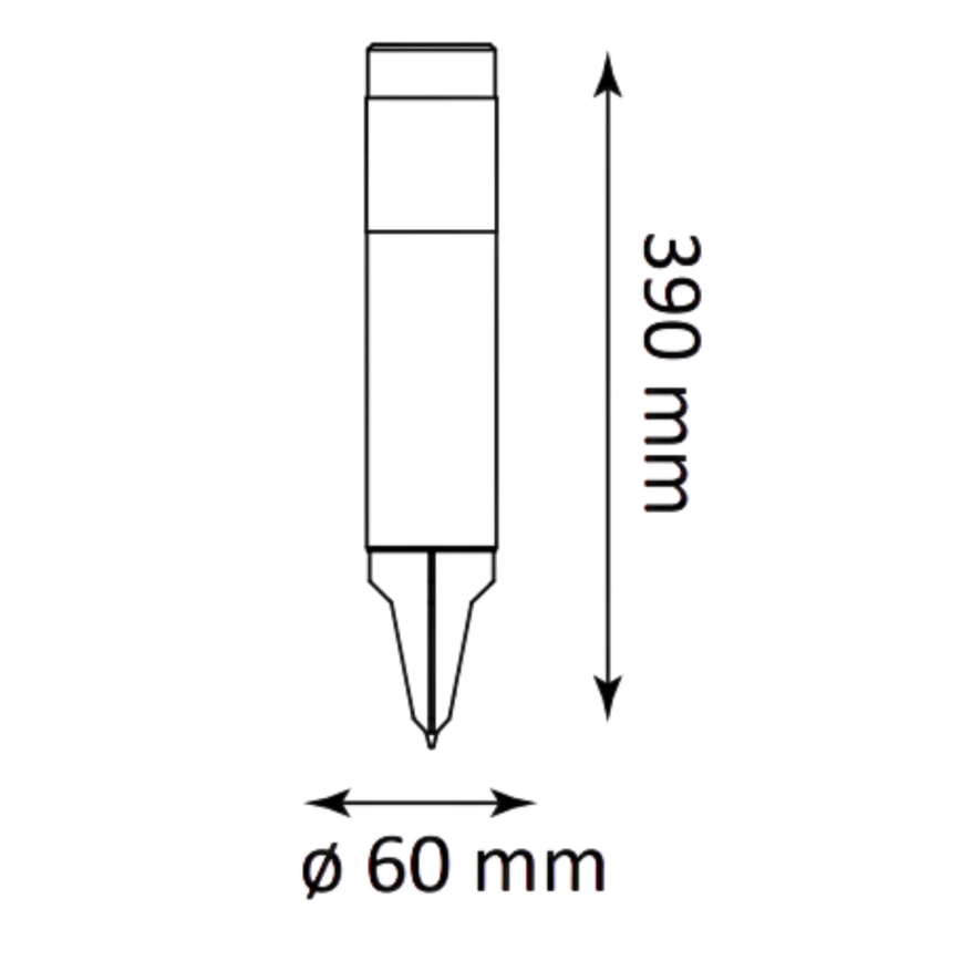 LED solcellslampa BART LED/1,2V 150 mAh IP44