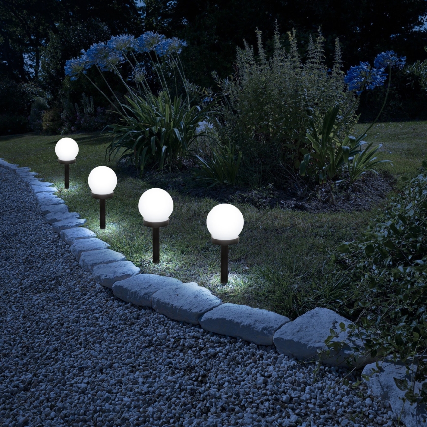LED Solcellslampa LED/1,2V 40mAh IP44 svart