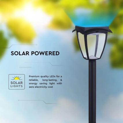 LED Solcellslampa LED/2W/230V 93 cm 3000/6000K IP65