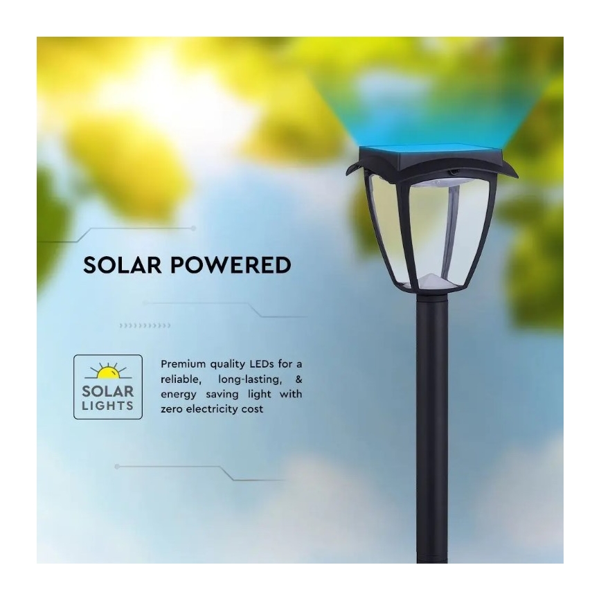 LED Solcellslampa LED/2W/230V 93 cm 3000/6000K IP65