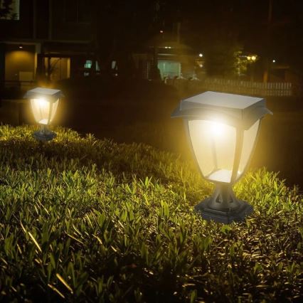 LED solcellslampa LED/2W/3,7V 3000/6000K IP65