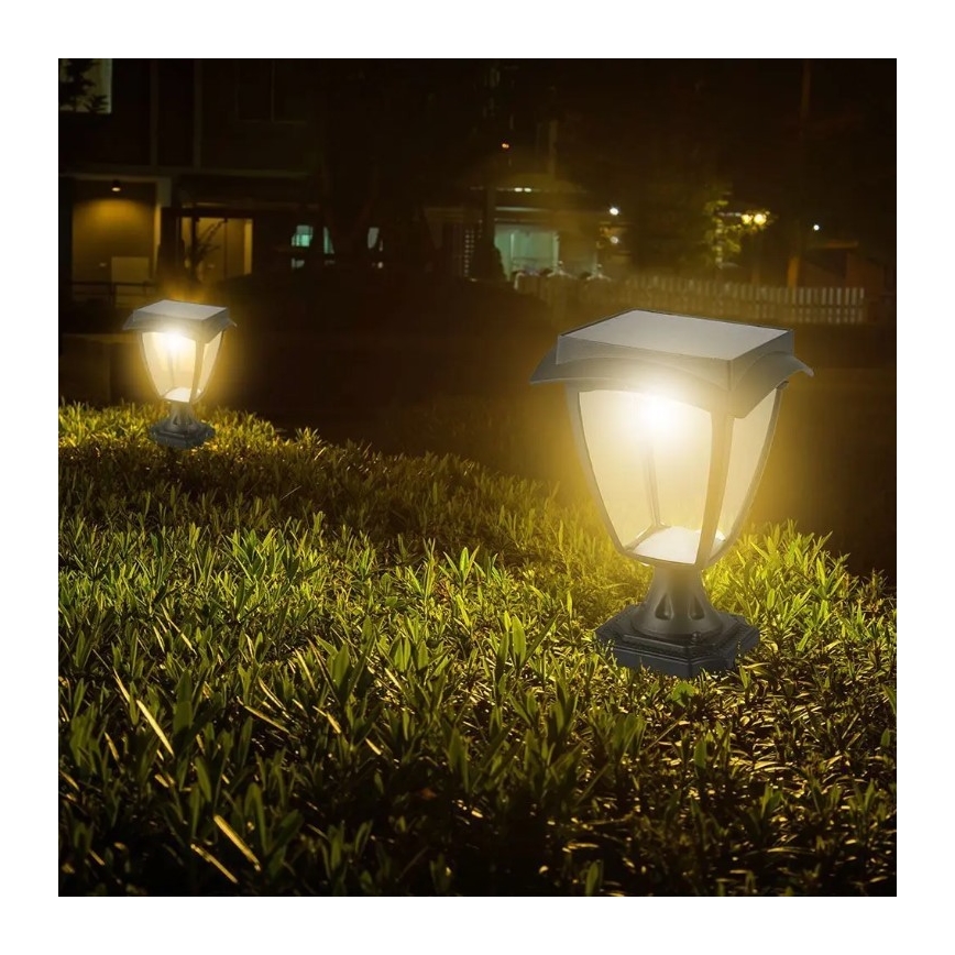 LED solcellslampa LED/2W/3,7V 3000/6000K IP65