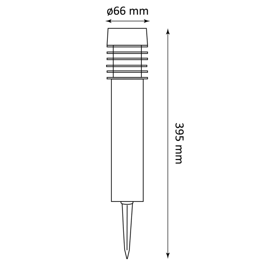 LED solcellslampa MARTIN LED/1,2V 600 mAh IP44
