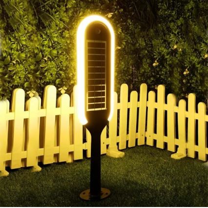 LED solcellslampa med sensor BOLLARD LED/5W/5,5V 70 cm 3000K IP65 2000 mAh
