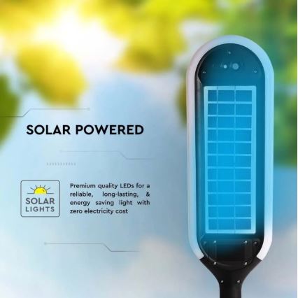 LED solcellslampa med sensor BOLLARD LED/5W/5,5V 70 cm 3000K IP65 2000 mAh