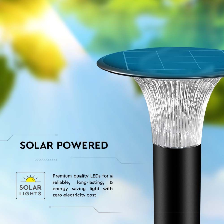 LED solcellslampa med sensor LED/15W/3,2V 4000K/6000K IP65