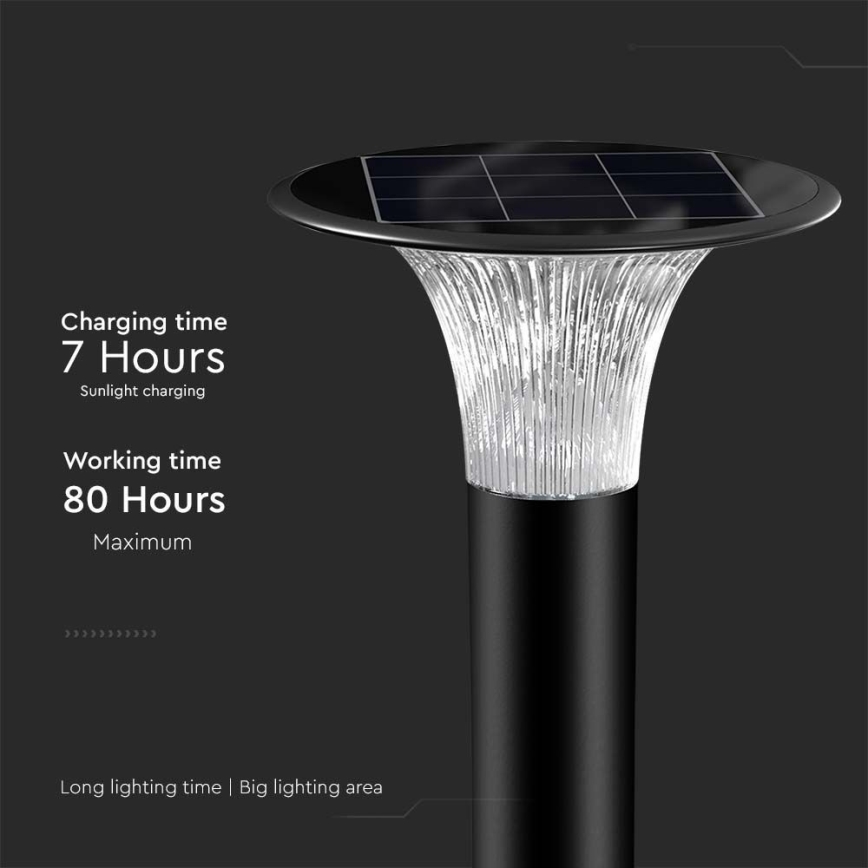 LED solcellslampa med sensor LED/15W/3,2V 4000K/6000K IP65