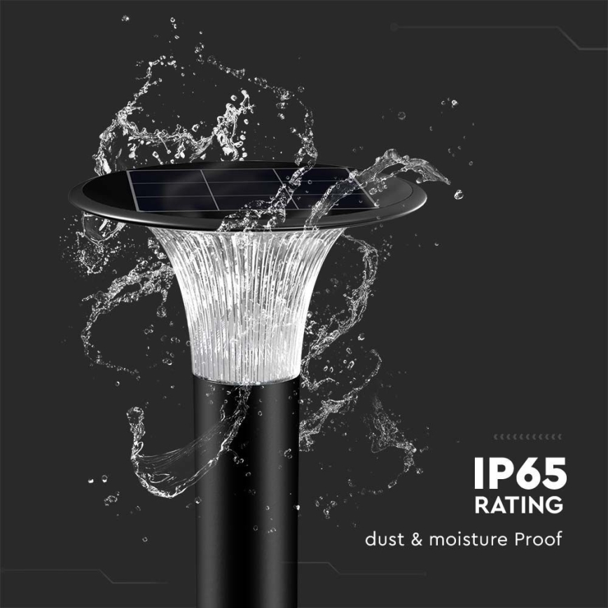 LED solcellslampa med sensor LED/15W/3,2V 4000K/6000K IP65