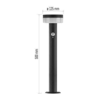 LED solcellslampa med sensor LED/2W/3,7V 1200 mAh IP44 50 cm