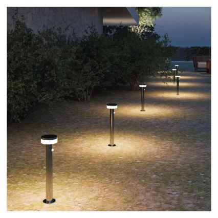 LED solcellslampa med sensor LED/2W/3,7V 1200 mAh IP44 80 cm