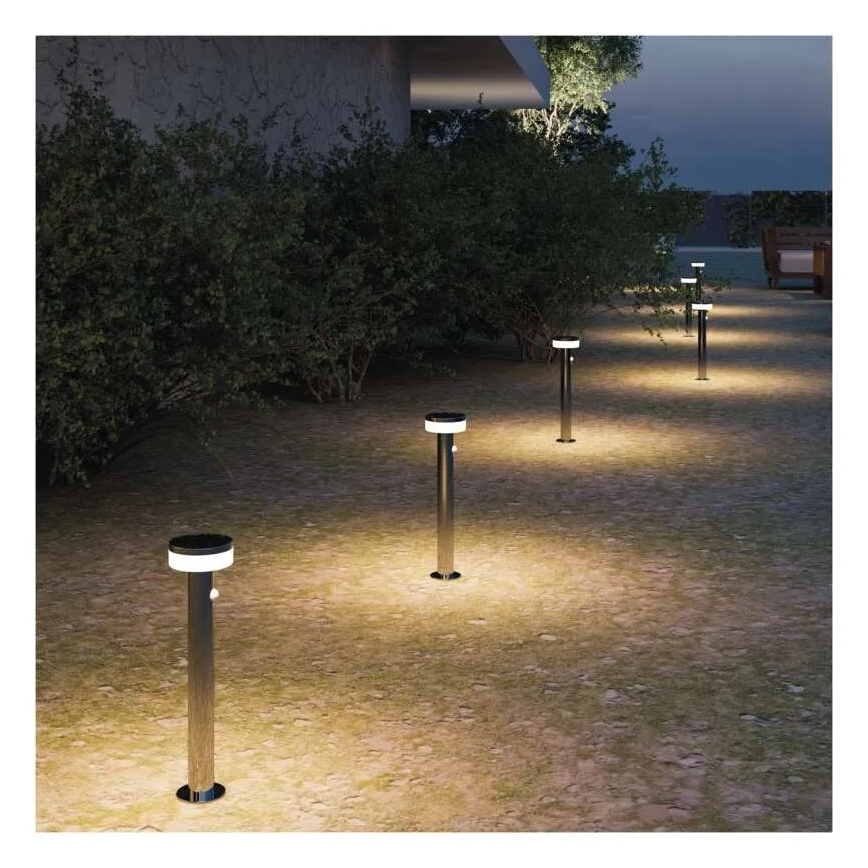 LED solcellslampa med sensor LED/2W/3,7V 1200 mAh IP44 80 cm