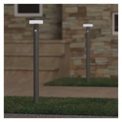 LED solcellslampa med sensor LED/2W/3,7V 1200 mAh IP44 80 cm