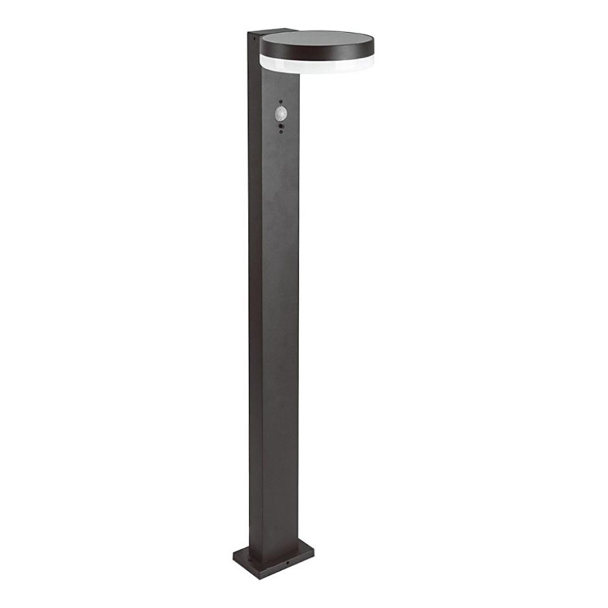 LED solcellslampa med sensor LED/2W/3,7V IP54 3000K rund svart