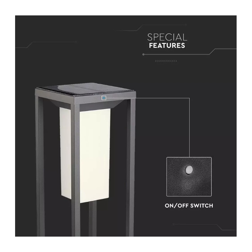 LED Solcellslampa med sensor SAMSUNG CHIP LED/2W/3,7V IP65