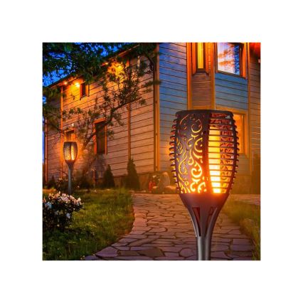 LED solcellslampa med skymningssensor LED/1,2W/1,2V 600 mAh IP44