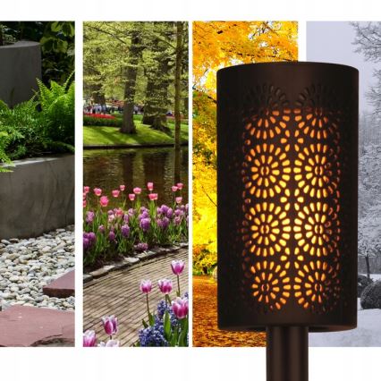 LED Solcellslampa med skymningssensor LED/2V IP44