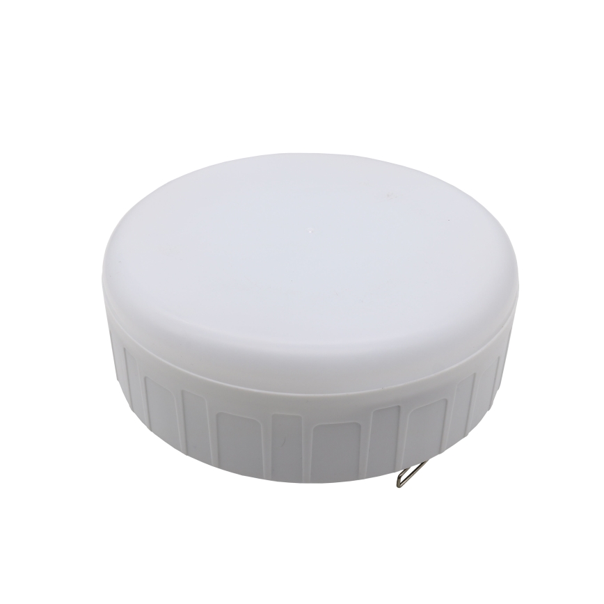 LED Ljusreglerad uppladdningsbar solcell lampa med strömbanksfunktion K3 LED/2W/5,5V 6500K IPX4 1200 mAh svart/vit