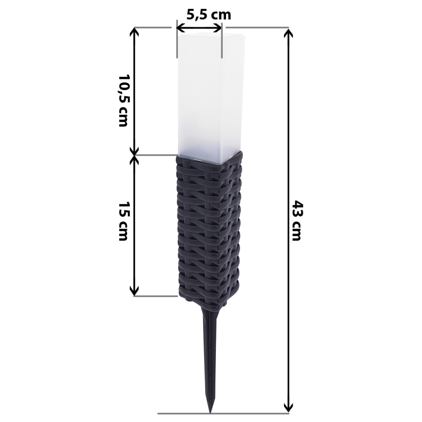 LED solcellslampa RABBIA LED/1,2V 300 mAh IP44