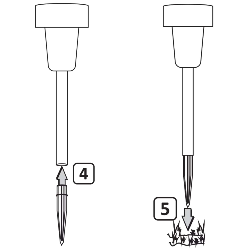 LED solcellslampa STIK LED/1,2V IP44