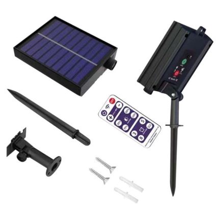LED solcellsljusslinga 10xLED/0,5/4,5V 12 m 3000K IP44 + fjärrkontroll