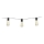 LED solcellsljusslinga 3,35m 10xLED/1,2V