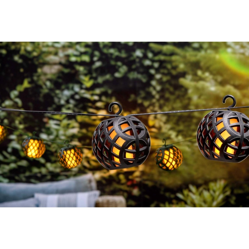 LED solcellsljusslinga 3,8m 8xLED/1,2V