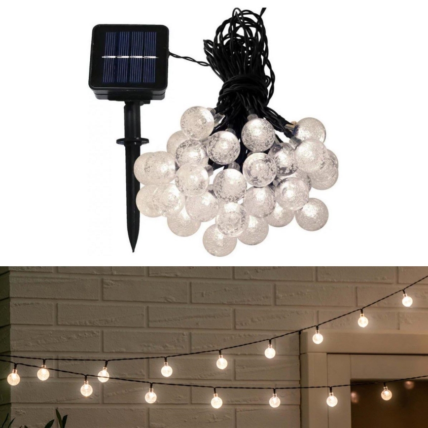LED solcellsljusslinga 6,9m 50xLED/1,2V