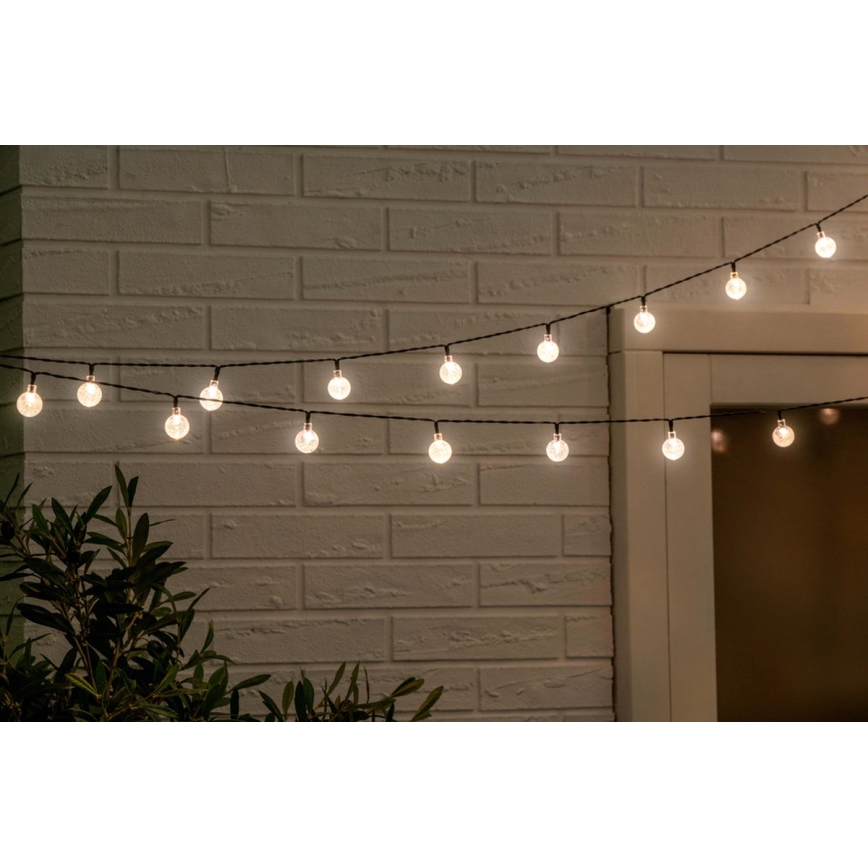 LED solcellsljusslinga 6,9m 50xLED/1,2V