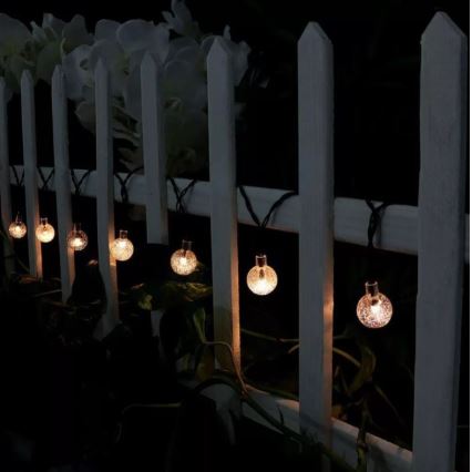 LED solcellsljusslinga 6,9m 50xLED/1,2V