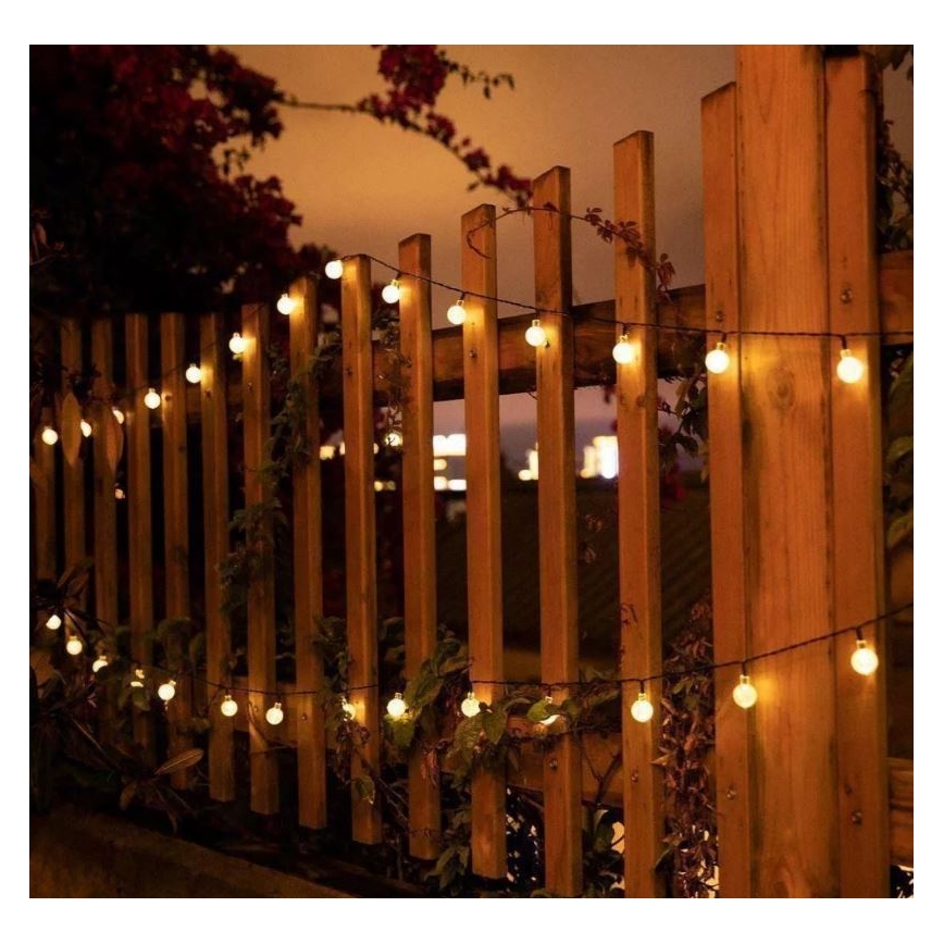 LED solcellsljusslinga 6,9m 50xLED/1,2V