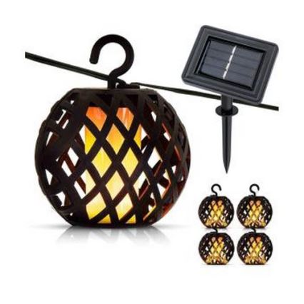 LED solcellsljusslinga 60xLED/2m 400 mAh IP44