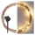 LED Solcellsljusslinga LED/2,4W/1,2V 1xAA 15 m IP44 3000K 600 mAh