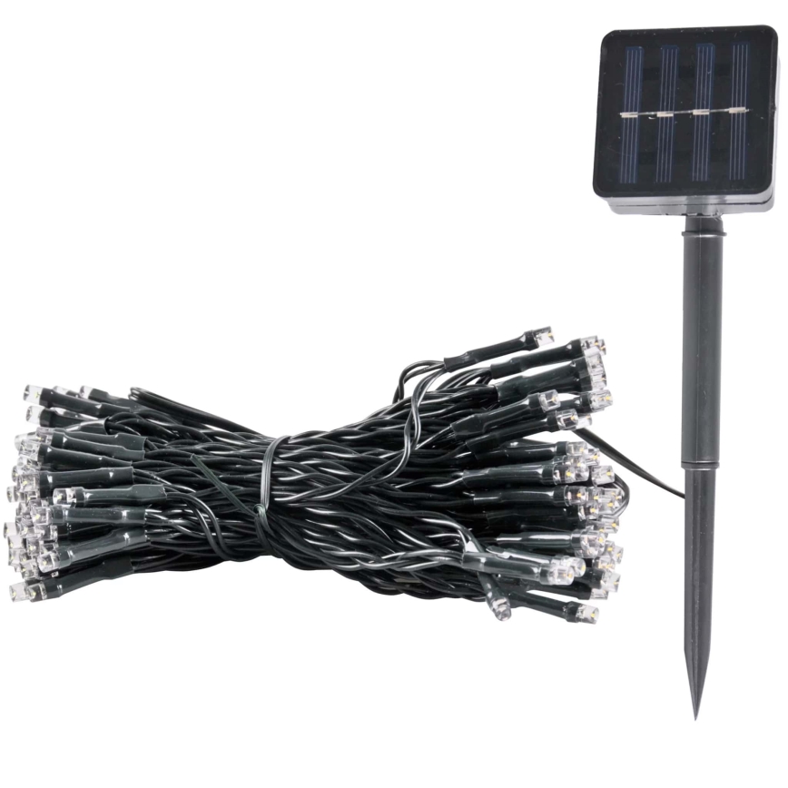 LED solcellsljusslinga SHINE 100xLED/1,2V 11, 9 m IP44