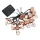 LED solcellsslinga 10xLED/1,2V 300 mAh 3,8 m IP44 kopparfärgad