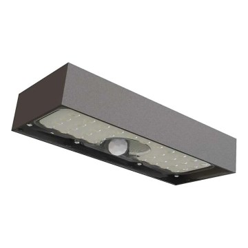 LED solcellsspot med rörelsesensor LED/3,7V 3000mAh 4000K IP65 svart