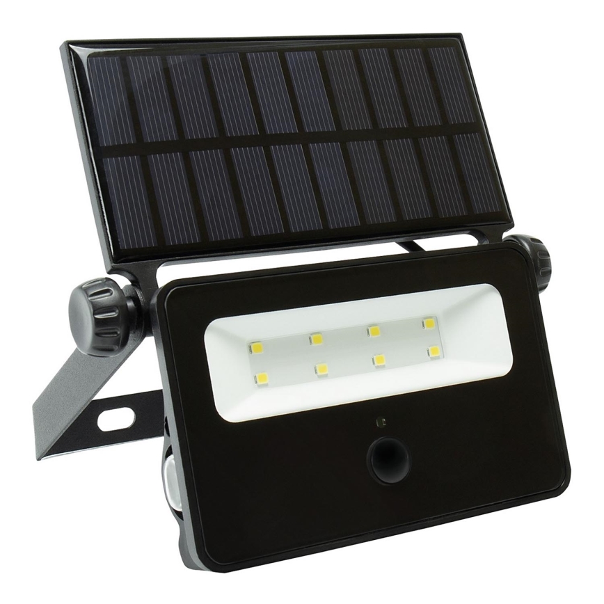 LED Solcellstrålkastare med rörelse- och skymningssensor NOCTIS LED/2W/1800 mAh 3,7V 6000K IP65