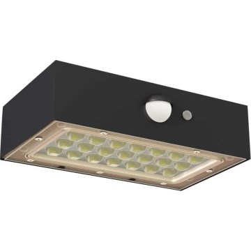 LED Solcellstrålkastare med rörelsesensor LED/3,7V 1200mAh 4000K IP65 svart