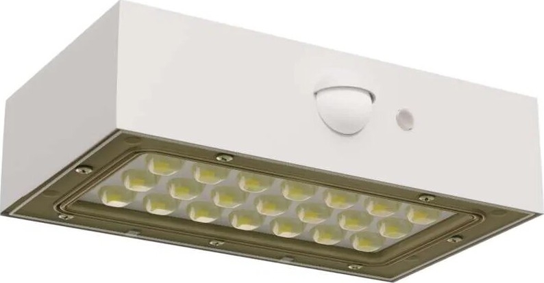 LED Solcellstrålkastare med rörelsesensor LED/3,7V 1200mAh 4000K IP65 vit