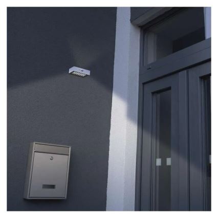 LED Solcellstrålkastare med rörelsesensor LED/3,7V 1200mAh 4000K IP65 vit