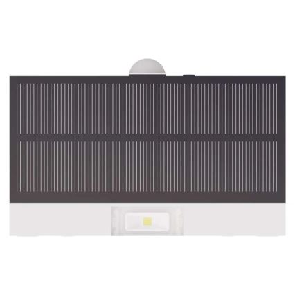 LED Solcellstrålkastare med rörelsesensor LED/3,7V 1200mAh 4000K IP65 vit