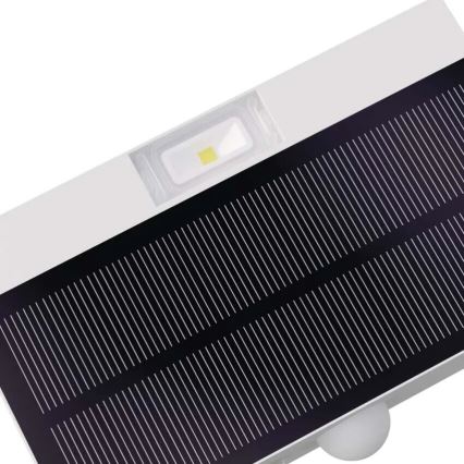 LED Solcellstrålkastare med rörelsesensor LED/3,7V 1200mAh 4000K IP65 vit