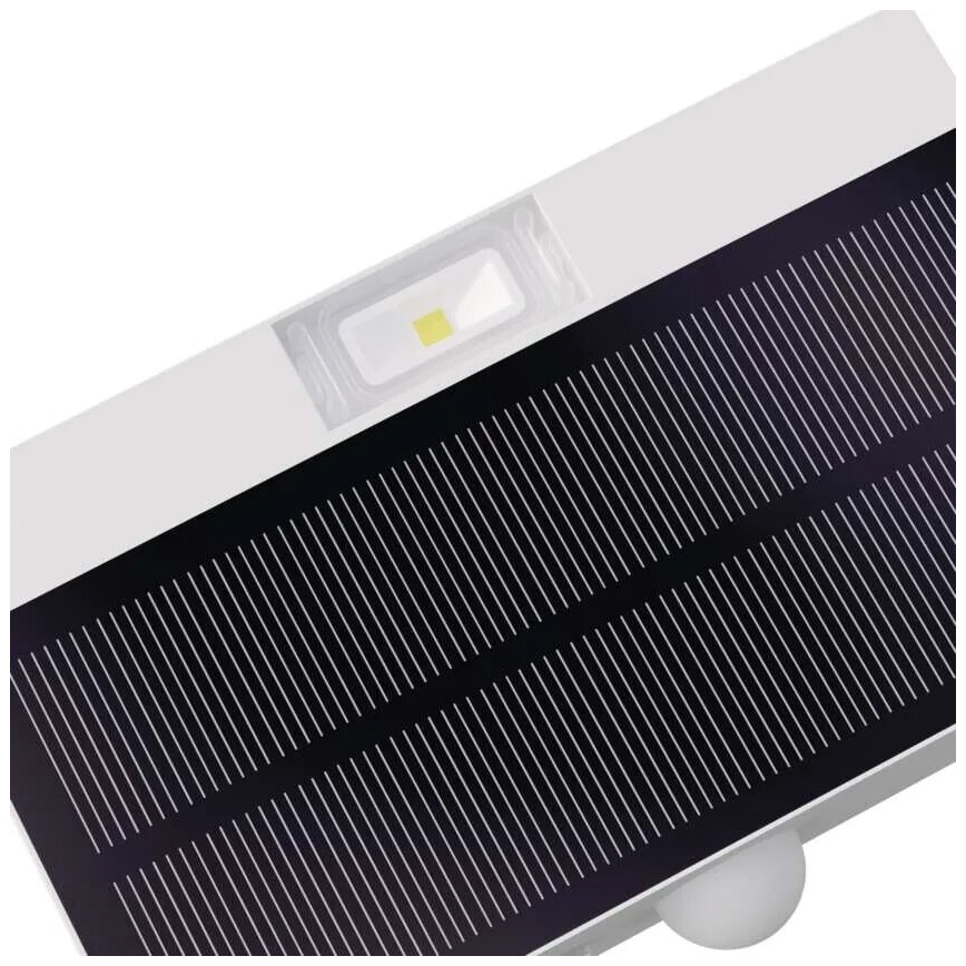 LED Solcellstrålkastare med rörelsesensor LED/3,7V 1200mAh 4000K IP65 vit