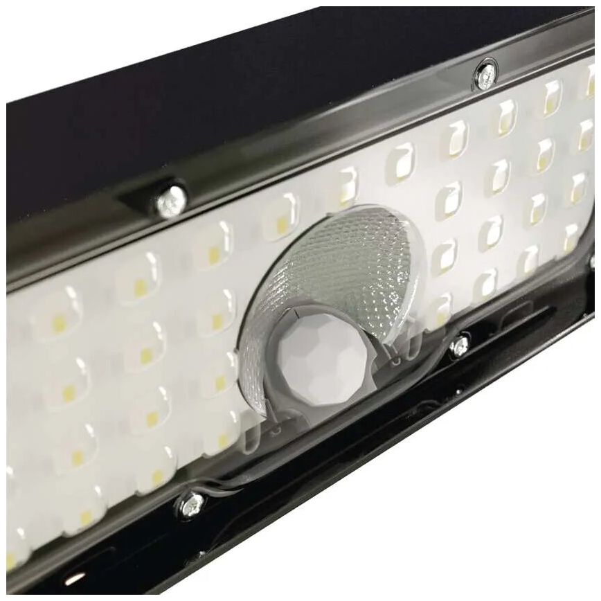 LED Solcellstrålkastare med rörelsesensor LED/3,7V 3000mAh 4000K IP65 svart