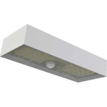 LED Solcellstrålkastare med rörelsesensor LED/3,7V 3000mAh 4000K IP65 vit