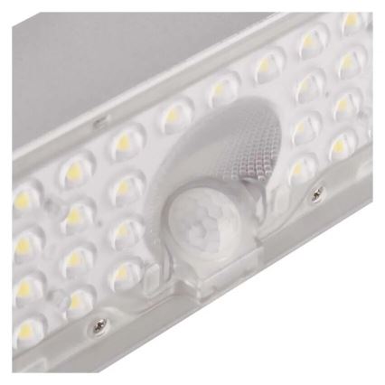 LED Solcellstrålkastare med rörelsesensor LED/3,7V 3000mAh 4000K IP65 vit